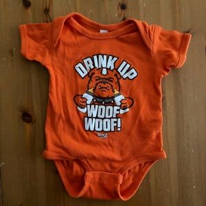 Cleveland Browns Bulldog 12M Baby Onesie